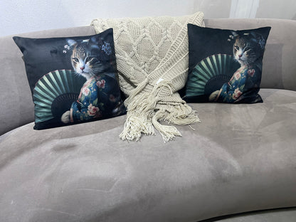 Kuddfodral - Cat Geisha